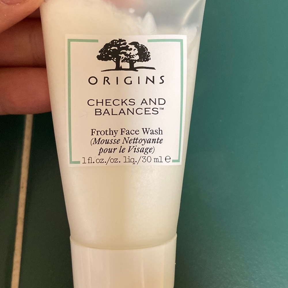 Brand new frothy face wash by Origins, checks and balances